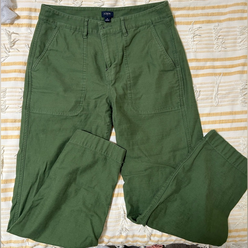 J. Crew women's Olive Utility Cargo Pants